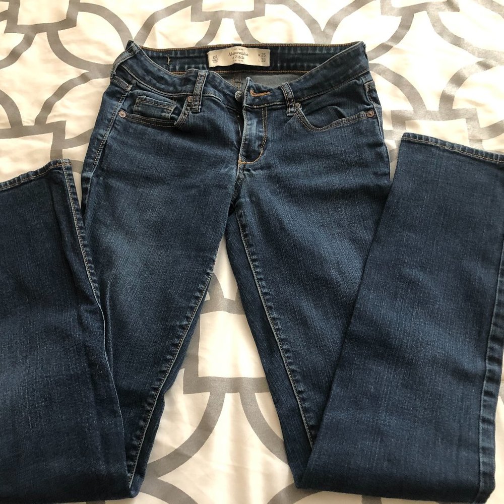 Dark Blue Denim Jeans Abercrombie & Fitch 25/33 0R